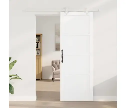 Libisev Uks Valge 78 X 211 Cm Tahke Mänd