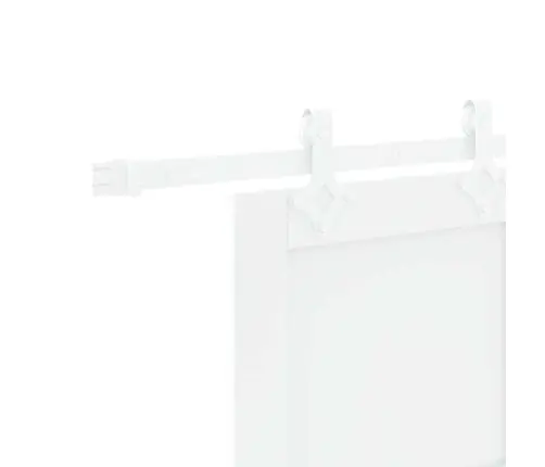 Bīdāmās Durvis Ar Aparatūras Komplektu Baltas 83X202 Cm Solidā Koka Priede Vidaxl