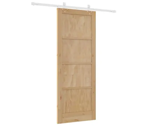 Bīdāmās Durvis Ar Aparatūras Komplektu 83X211 Cm Cietā Priedes Koks Vidaxl Bīdāmās Durvis Ar Aparatūras Komplektu 83X211 Cm Cietā Priedes Koks Vidaxl