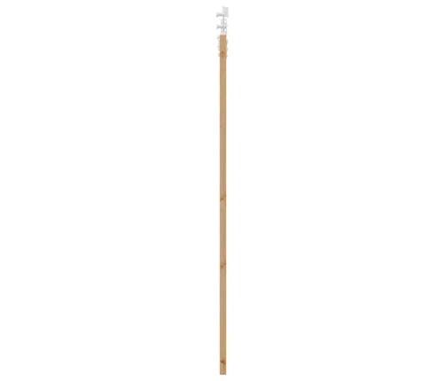 Bīdāmās Durvis Dabisks Un Balts 73.5 X 198.5 Cm Vidaxl