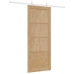 Bīdāmās Durvis Balts 83 X 202 Cm Cieta Priedes Koks Un Tērauds Vidaxl