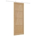 Bīdāmās Durvis Dabisks Un Balts 83 X 232 Cm Vidaxl