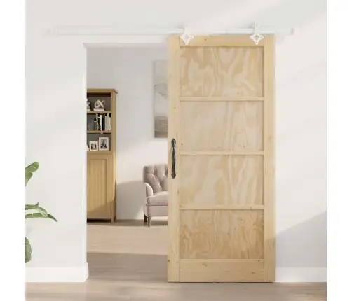 Stumdomos Durys Natūrali Ir Balta 86 X 198.5 Cm Stumdomos Durys Natūrali Ir Balta 86 X 198.5 Cm