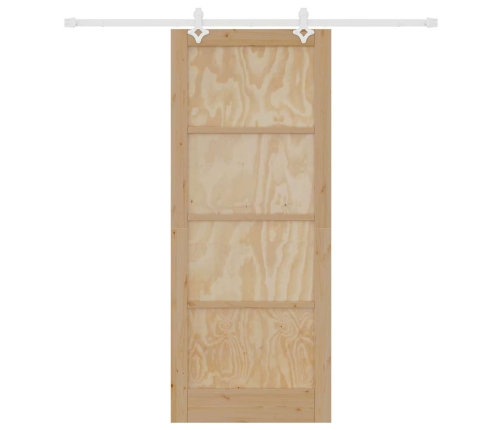 Stumdomos Durys Natūrali Ir Balta 86 X 211 Cm