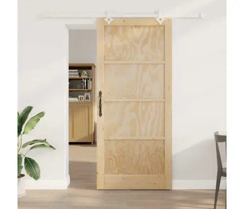 Libisev Uks Pruun 93 X 211 Cm Tahke Mänd