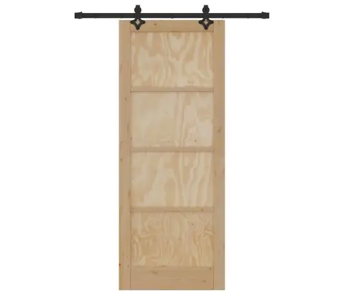 Bīdāmās Durvis Ar Detaļu Komplektu Orkdalcietā Priedes Kokā Vidaxl