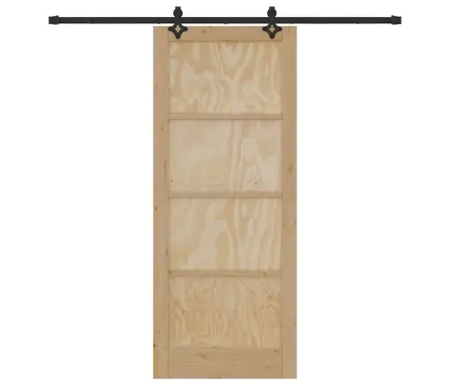 Bīdāmās Durvis Ar Piederumu Komplektu Orkdalmasīvkoka Priede Vidaxl