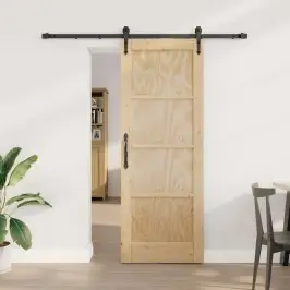 Slīdošās Durvis Cits Orkdal Dabīga Un Melna 73.5 X 198.5 Cm Vidaxl