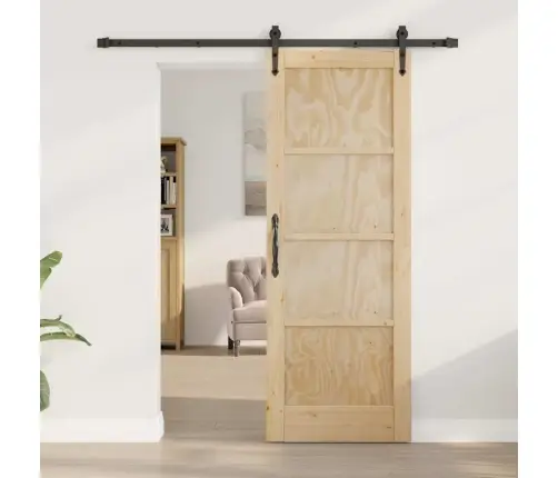 Libisev Uks Muu Orkdal Naturaalne Ja Must 73.5 X 198.5 Cm