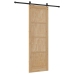Bīdāmās Durvis Dabīga Un Melna 78 X 232 Cm Vidaxl