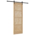 Bīdāmās Durvis Dabīga Un Melna 78 X 232 Cm Vidaxl