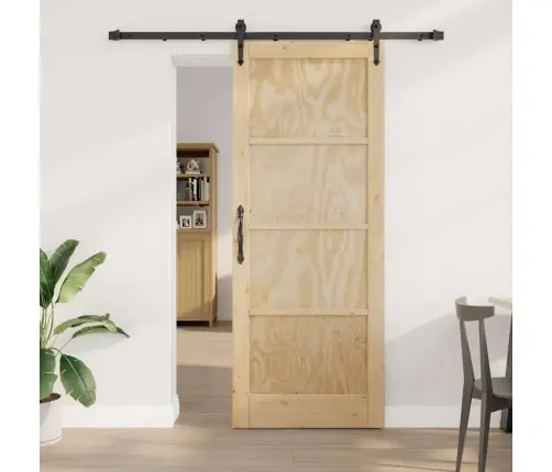 Libisev Uks Muu Orkdal Naturaalne Ja Must 83 X 211 Cm
