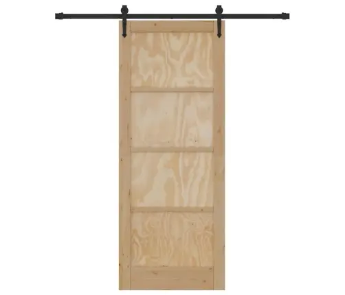 Libisev Uks Muu Orkdal Naturaalne Ja Must 83 X 211 Cm