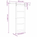 Bīdāmās Durvis Dabīga Un Melna 83 X 211 Cm Vidaxl