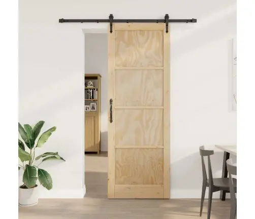 Stumdomos Durys Orkdal Natūralios Ir Juodos Spalvos 83 X 232 Cm