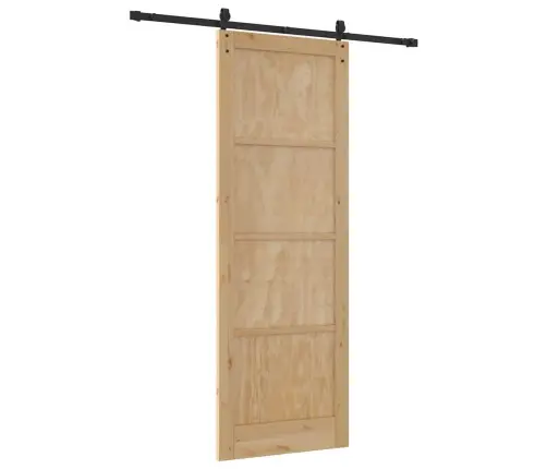 Stumdomos Durys Orkdal Natūralios Ir Juodos Spalvos 83 X 232 Cm