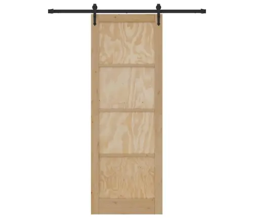 Stumdomos Durys Orkdal Natūralios Ir Juodos Spalvos 83 X 232 Cm