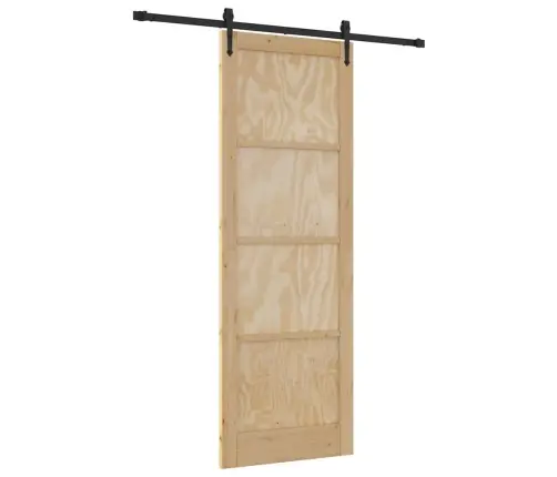 Stumdomos Durys Orkdal Natūralios Ir Juodos Spalvos 83 X 232 Cm