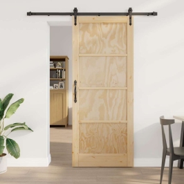 Slankios Durys Orkdal Natūralios Ir Juodos Spalvos 86 X 211 Cm