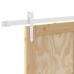 Bīdāmās Durvis Dabisks Un Balts 86 X 211 Cm Vidaxl
