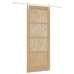 Bīdāmās Durvis Dabisks Un Balts 86 X 211 Cm Vidaxl