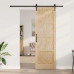 Bīdāmās Durvis Ar Aparatūras Komplektu 78X232 Cm Ciets Priedes Koks Vidaxl