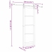Bīdāmās Durvis Ar Aparatūras Komplektu 78X232 Cm Ciets Priedes Koks Vidaxl
