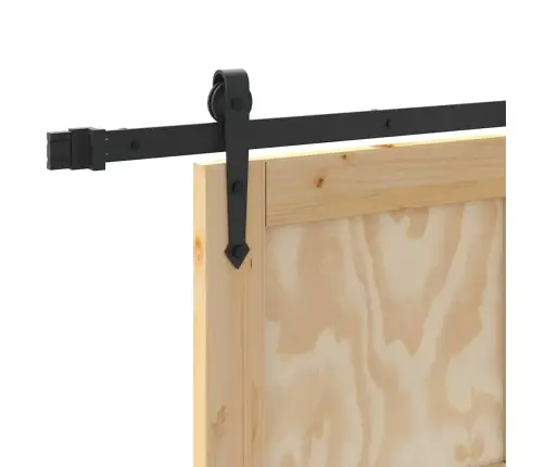 Bīdāmās Durvis Ar Aparatūras Komplektu 83X202 Cm No Izturīga Priedes Koka Vidaxl