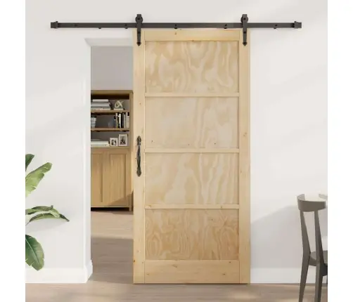 Slankios Durys Orkdal Natūrali Ir Juoda 93 X 202 Cm