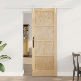 Slīdošās Durvis Cits Orkdal Dabisks Un Balts 73.5 X 198.5 Cm Vidaxl