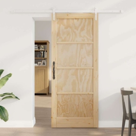 Slīdošās Durvis Cits Orkdal Dabisks Un Balts 83 X 202 Cm Vidaxl