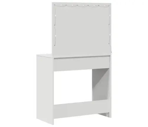 Meigisoe Sahtliga Peegliga Valge 78.5 X 41 X 135 Cm Tehispuit