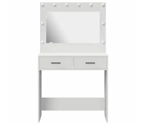 Meigisoe Sahtliga Peegliga Valge 78.5 X 41 X 135 Cm Tehispuit