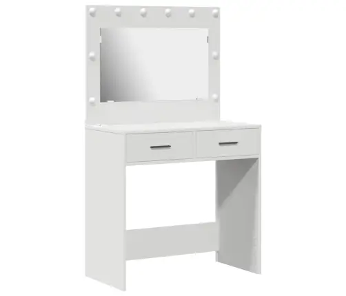 Meigisoe Sahtliga Peegliga Valge 78.5 X 41 X 135 Cm Tehispuit