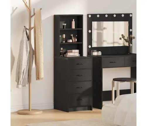 Kõrgushein Sahtliga Must Tamm 40 X 41 X 135 Cm Tehispuit