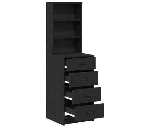 Kõrgushein Sahtliga Must Tamm 40 X 41 X 135 Cm Tehispuit