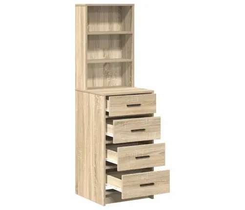 Augstais Skapītis Ar Atvilktni Sonomas Ozola 40 X 41 X 135 Cm Vidaxl