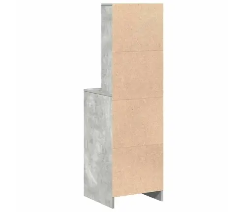 Augstais Skapītis Ar Atvilktni Betona Pelēka 40 X 41 X 135 Cm Vidaxl
