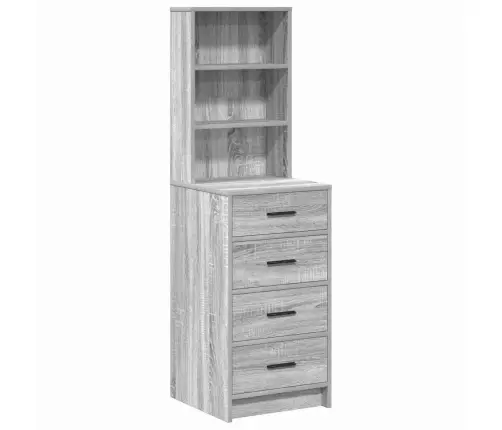 Augstais Skapītis Pelēka Sonomas Ozola 40 X 41 X 135 Cm Vidaxl
