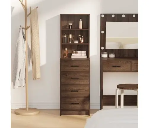 Kõrgushein Sahtliga Pruun Tamm 40 X 41 X 135 Cm Tehispuit