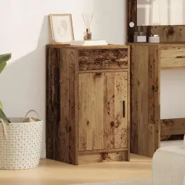 Puse Ar Atvilktni Vecs Koks 40 X 40.5 X 75 Cm Inženierijas Koks Vidaxl