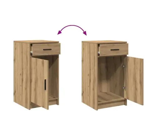 Blakus Galds Artisan Oak 40X41X75 Cm Inženierijas Koks Vidaxl