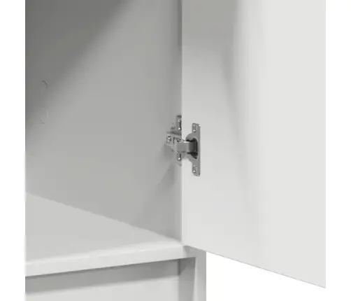 Augstais Skapītis Balts 40 X 40.5 X 135 Cm Inženierijas Koks Vidaxl