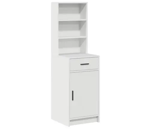 Augstais Skapītis Balts 40 X 40.5 X 135 Cm Inženierijas Koks Vidaxl