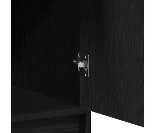 Augstais Skapis Melnā Ozola - 40X41X135 Cm, Izgatavots No Inženierijas Koka Vidaxl