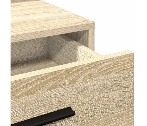 Tualetes Galdiņš Ar Led Gaismām, Sonoma Ozola Krāsā, 79X41X135 Cm Vidaxl