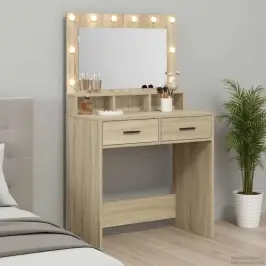 Makiažo Staliukas Su Stalčių Sonoma Ąžuolas 79 X 41 X 135 Cm