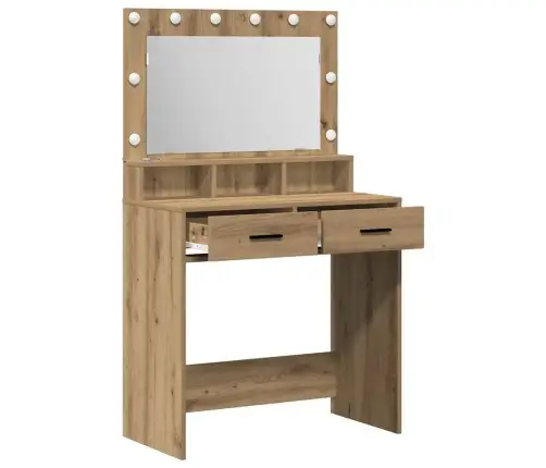 Tualetes Galdiņš Ar Led Gaismu, Amatnieku Ozola, 79X41X135 Cm Vidaxl