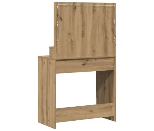 Tualetes Galdiņš Ar Led Gaismu, Amatnieku Ozola, 79X41X135 Cm Vidaxl