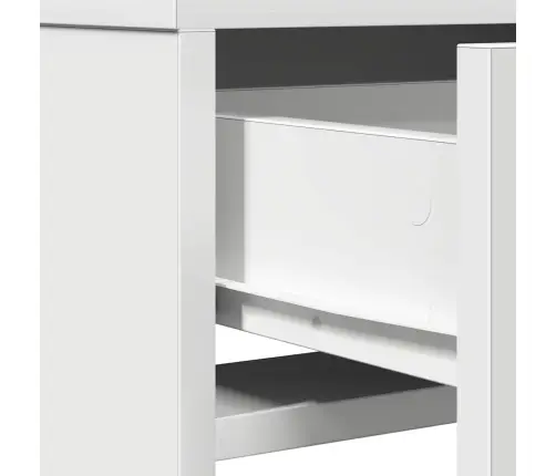 Kosmētikas Galdiņš Ar Led Gaismām, Balts, 50X41X135 Cm Vidaxl